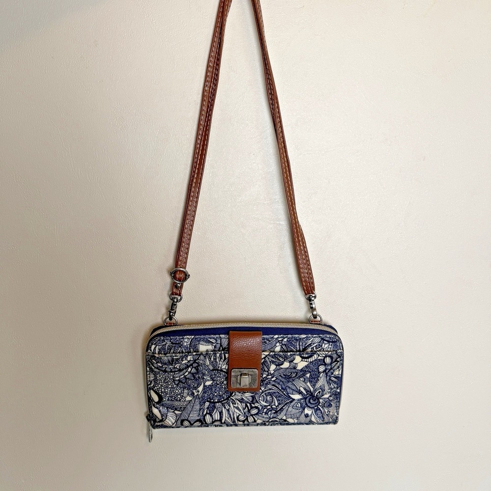 Sakroots Artist Circle Smartphone Crossbody in Coated Canvas